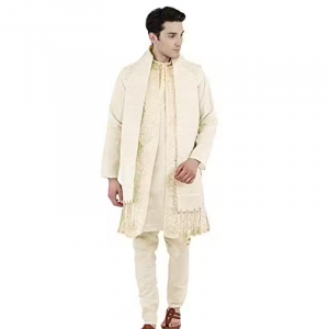 Silk Fabric Sherwani for Men